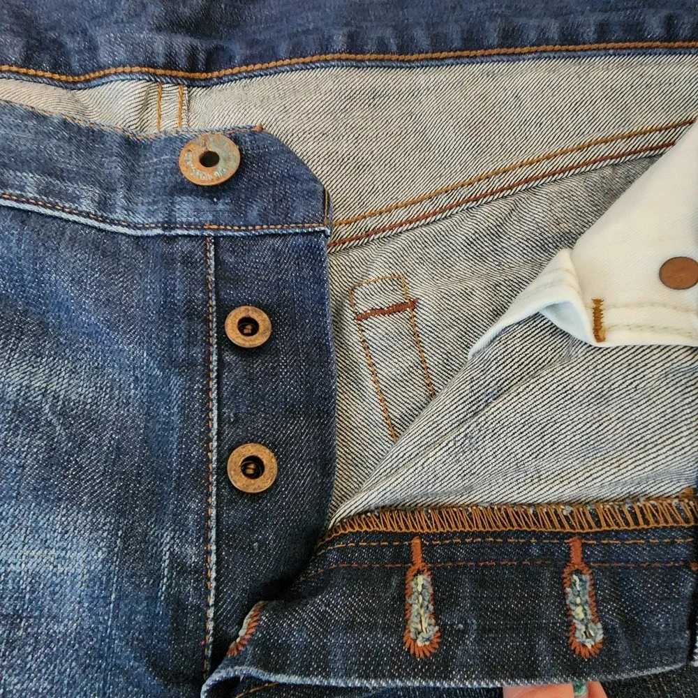 J.Brand Walker Relaxed Straight‎ Leg Size 38 Med Wash Blue Jeans. Button Fly Men